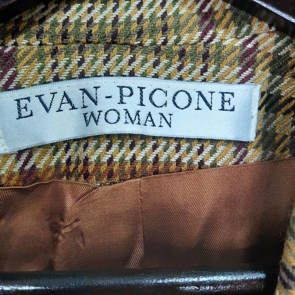 Vintage Evan-Picone| Brown Boxy Womens Blazer Size 18W - Picture 8 of 8